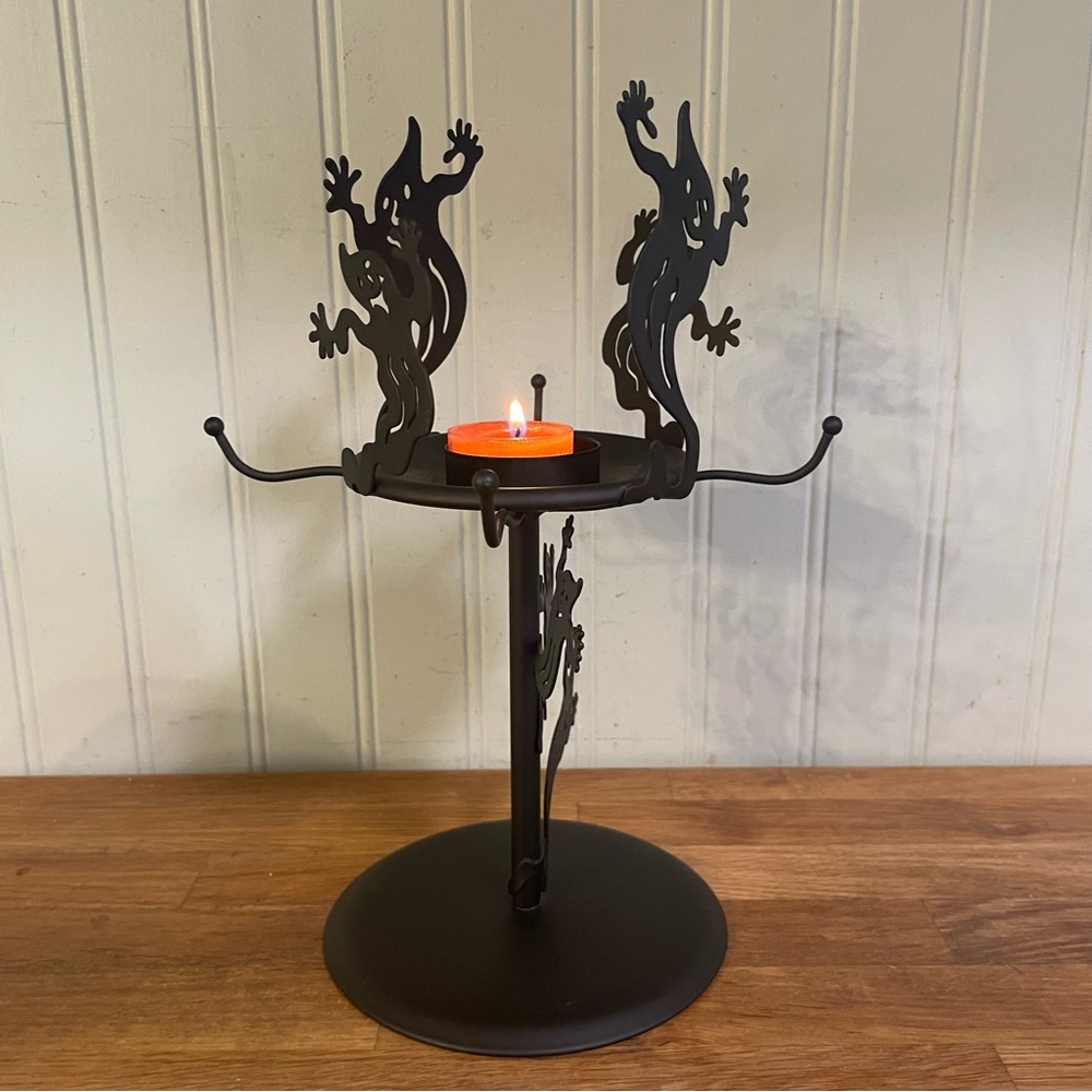 Partylite Ghost Shadow Dancers Tealight Lamp - Picture 10 of 11